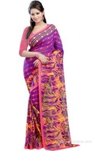 Bunny Sarees Printed Daily Wear Georgette Sari